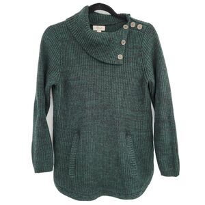 STYLE & CO Women's PL Cowl Collar Sweater Kangaroo Pocke